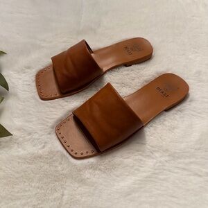 BEAST FASHION Tan Slide Sandals